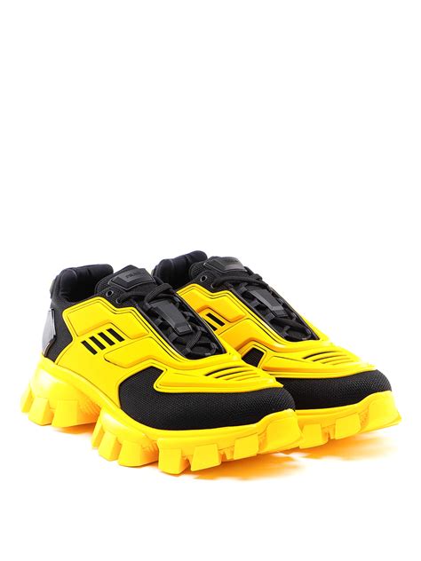 black and yellow prada cloudbust|Prada cloudbust sneakers sale.